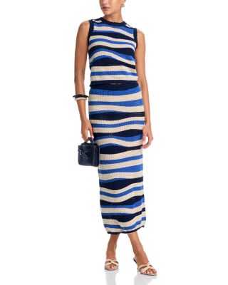 Wavy Crochet Midi Skirt - Exclusive