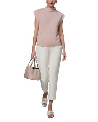 Asymmetric Mock Neck Sweater