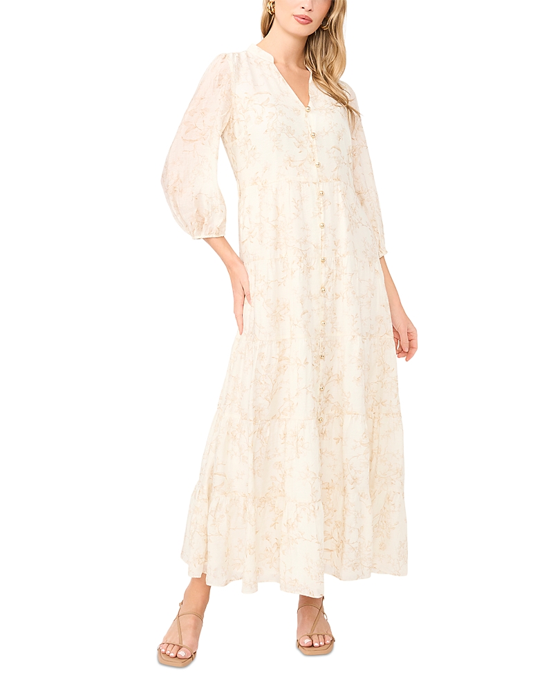 Vince Camuto Buttoned Maxi Dress
