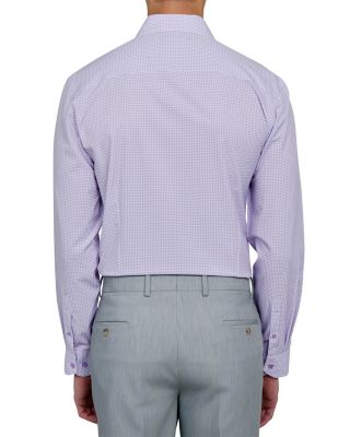 Slim Fit Flower Geo Performance Dress Shirt