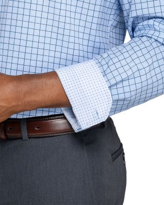 Slim Fit Check Performance Dress Shirt