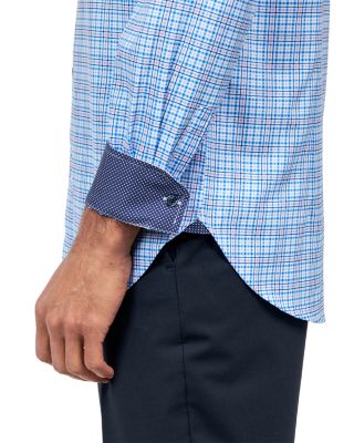 Slim Fit Check Performance Dress Shirt