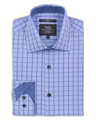 Slim Fit Dobby Check Performance Dress Shirt