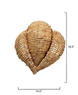  Anguilla1-Light Wood Beaded Wall Sconce