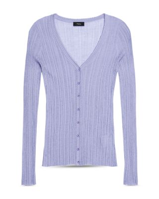 Novel Rib V Neck Cardigan 