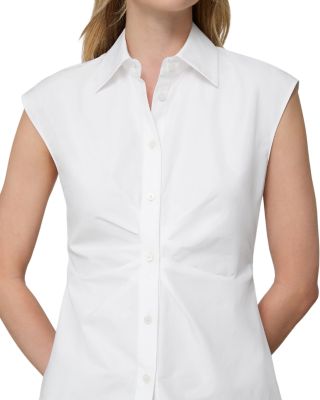 Sleeveless Button Front Shirt