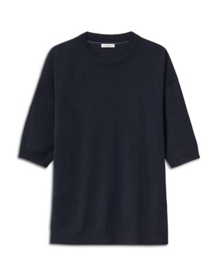 Drop Shoulder Crewneck Sweater