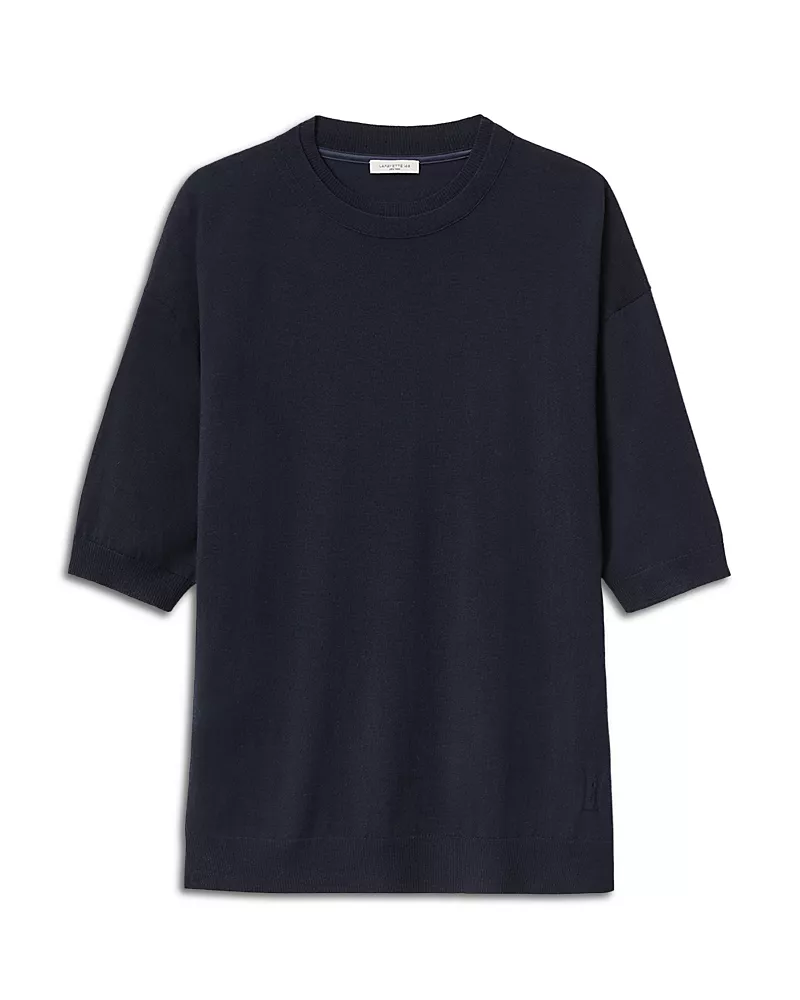 Lafayette 148 New York Drop Shoulder Crewneck Sweater