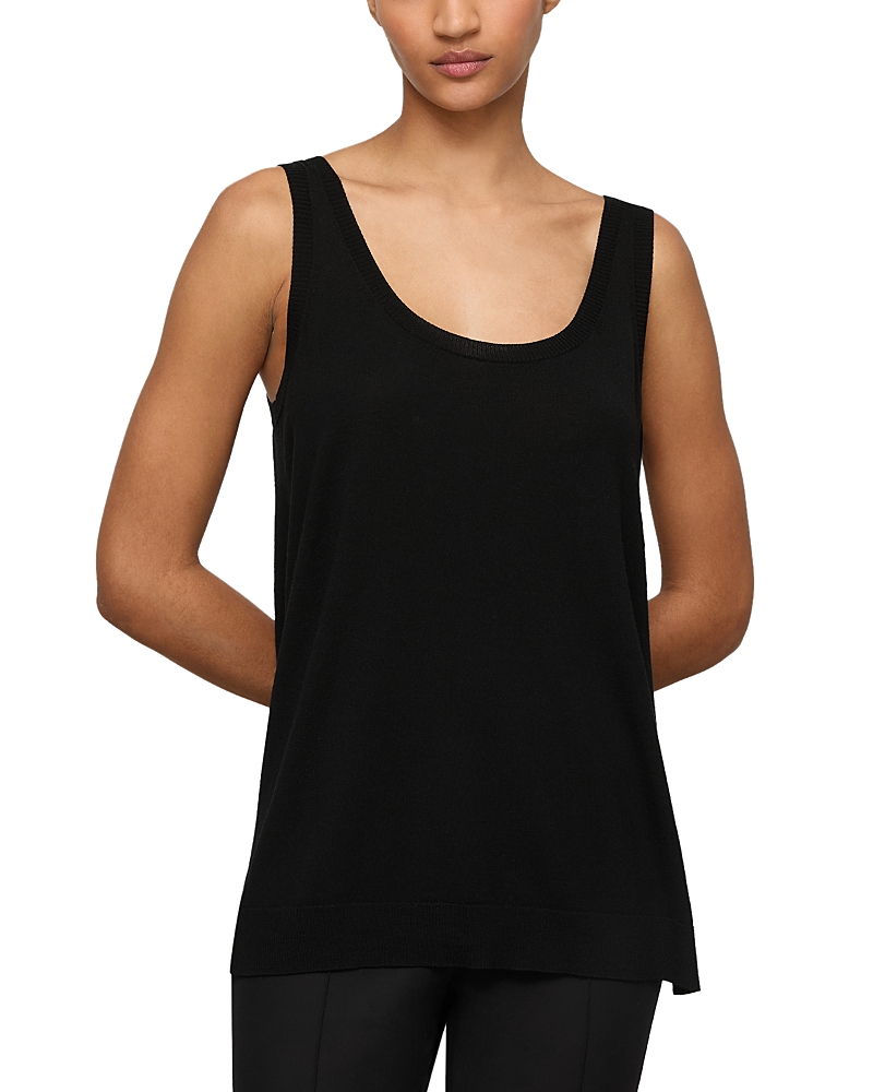 Lafayette 148 New York Scoop Front Sweater Tank