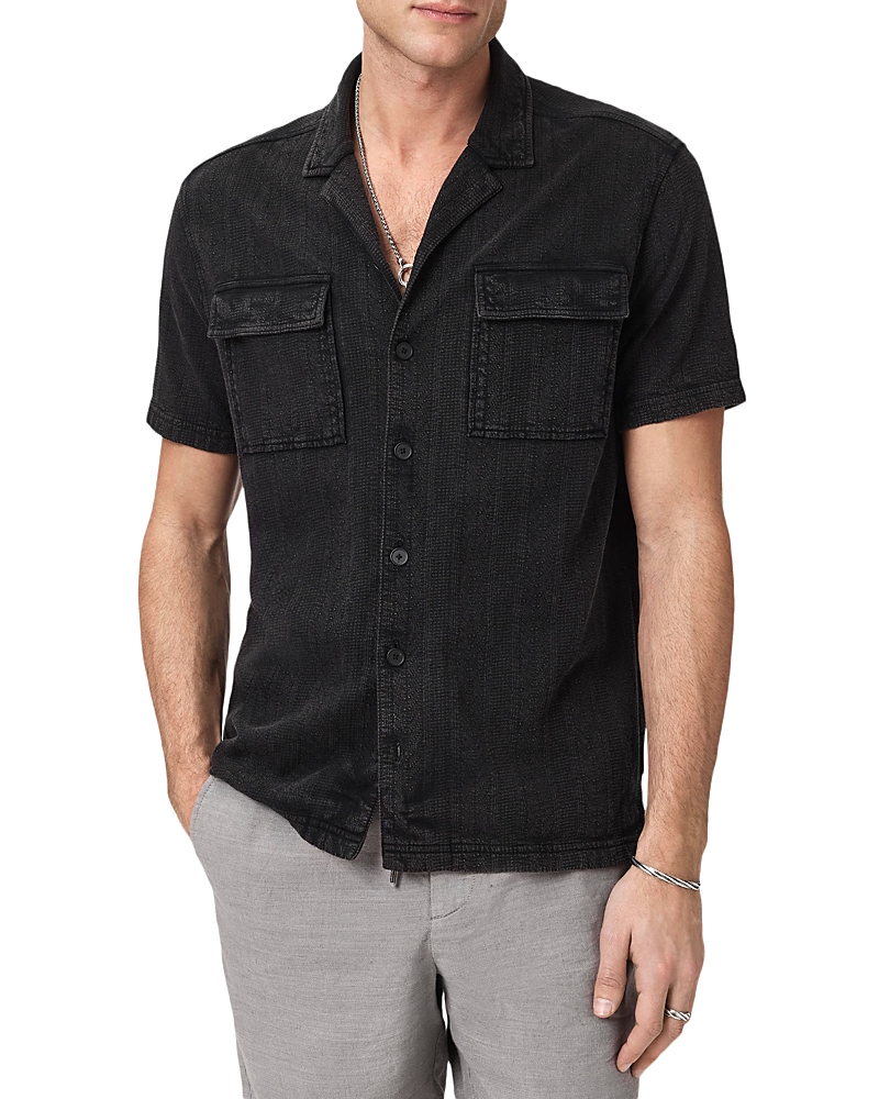 John Varvatos Amadora Short Sleeve Camp Collar Shirt