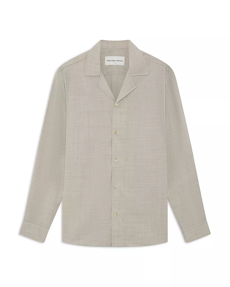 Frescobol Carioca SafraTropical Wool Long Sleeve Shirt