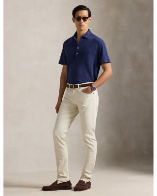 Standard Fit Linen Piqu&eacute; Polo Shirt