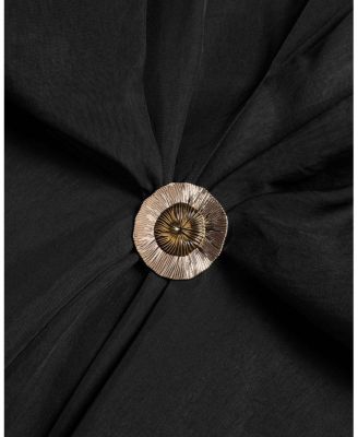  Draped Buckle-Detail Shirt