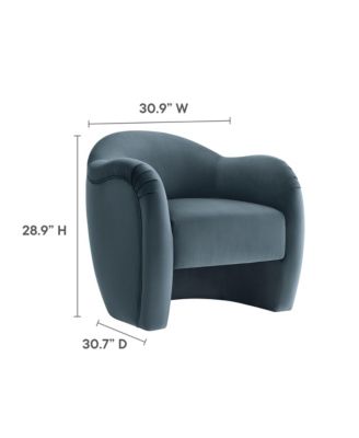Compose Performance Velvet Accent Chair