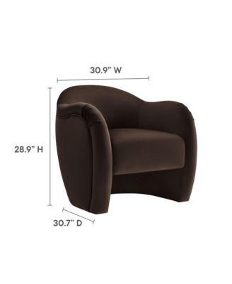 Compose Performance Velvet Accent Chair