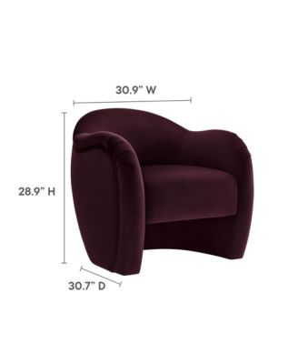 Compose Performance Velvet Accent Chair