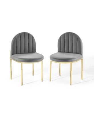 Isla Performance Velvet Dining Side Chair, Set of 2