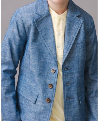 Boys' Classic Organic Chambray Suit Jacket - Little Kid, Big Kid