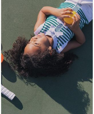 Girls' Organic Button Front Sweater Tank with Bows - Little Kid, Big Kid