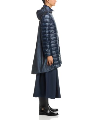 Mixed Media Puffer Coat