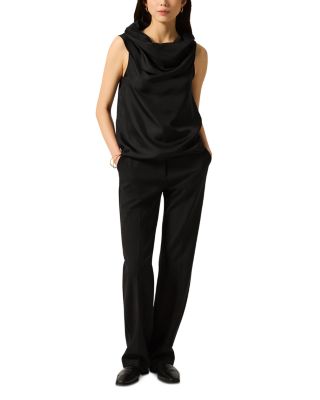 Silk Funnel Neck Top