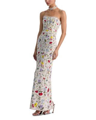 Georgie Embellished Strapless Gown