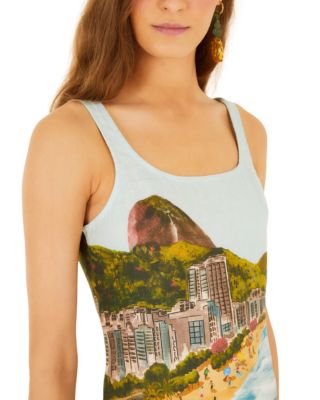 Copacabana Beach Linen Mini Dress