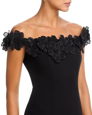 Black Dress With Flowers - Bloomingdale's