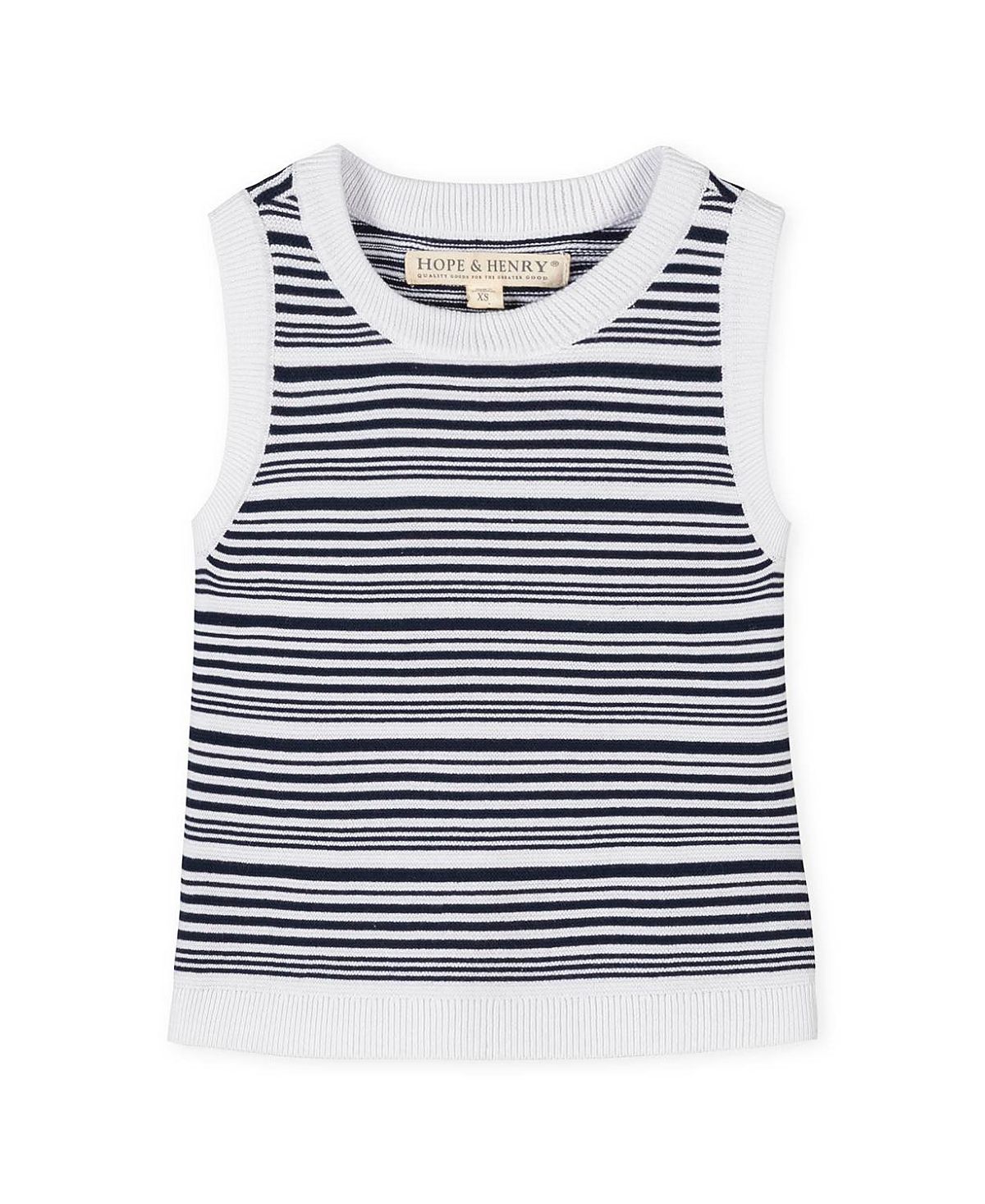 Hope & Henry Girls' Organic Sweater Tank - Little Kid, Big Kid