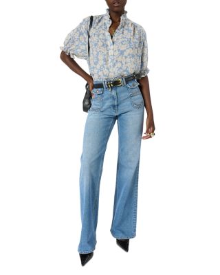 Cephise Ruffled Edge Top