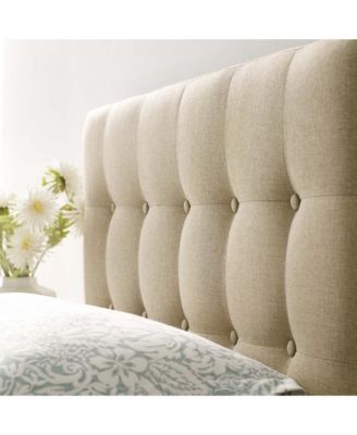 Emily Upholstered Fabric Headboard, Twin