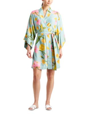 Solene Matte Charmeuse Wrap Robe