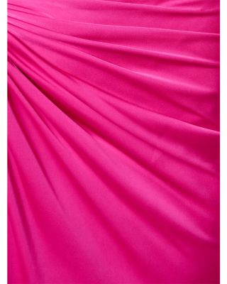 Stretch Satin Long Dress