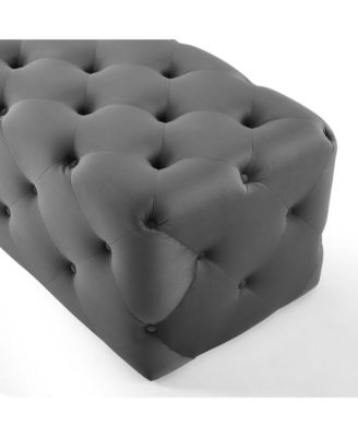 Amour 72" Tufted Button Entryway Performance Velvet Bench