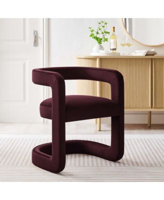 Winslow Barrel Performance Velvet Dining Chair