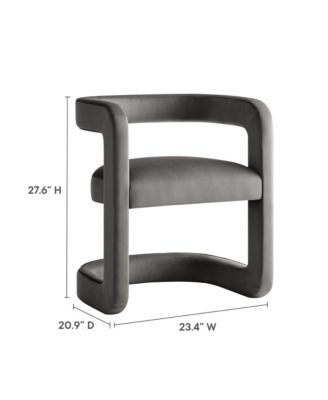 Winslow Barrel Performance Velvet Dining Chair