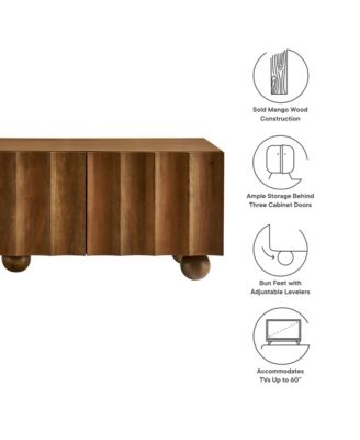 Sorren Scalloped 54" Wood TV Stand