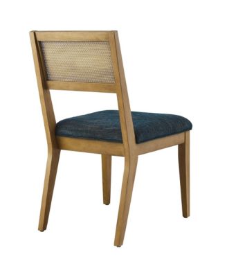 Nimba Faux Rattan Fabric Dining Chairs, Set of 2