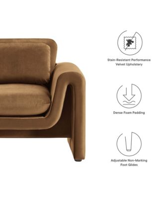 Waverly Performance Velvet Armchair
