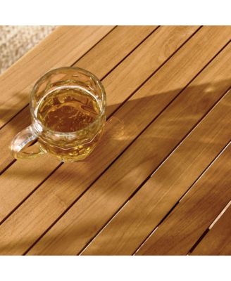 Vienna 34" Square Outdoor Patio Teak Wood Dining Table