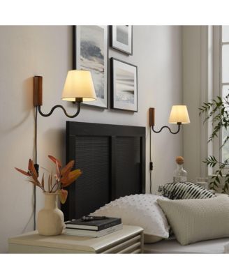  Sunlit Squiggle Arm Wall Sconce