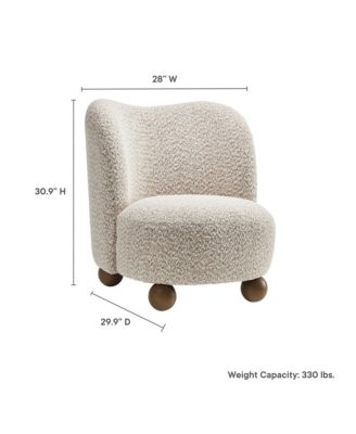 Monroe Boucle Fabric Accent Chair