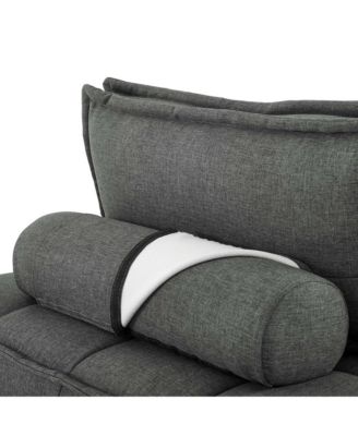 Saunter Tufted Fabric Armless Chair