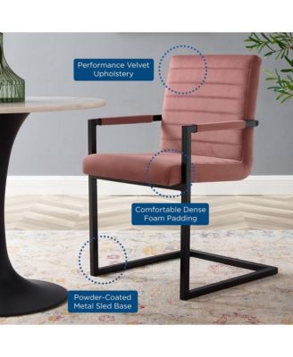 Savoy Performance Velvet Dining Chairs, Set of 2