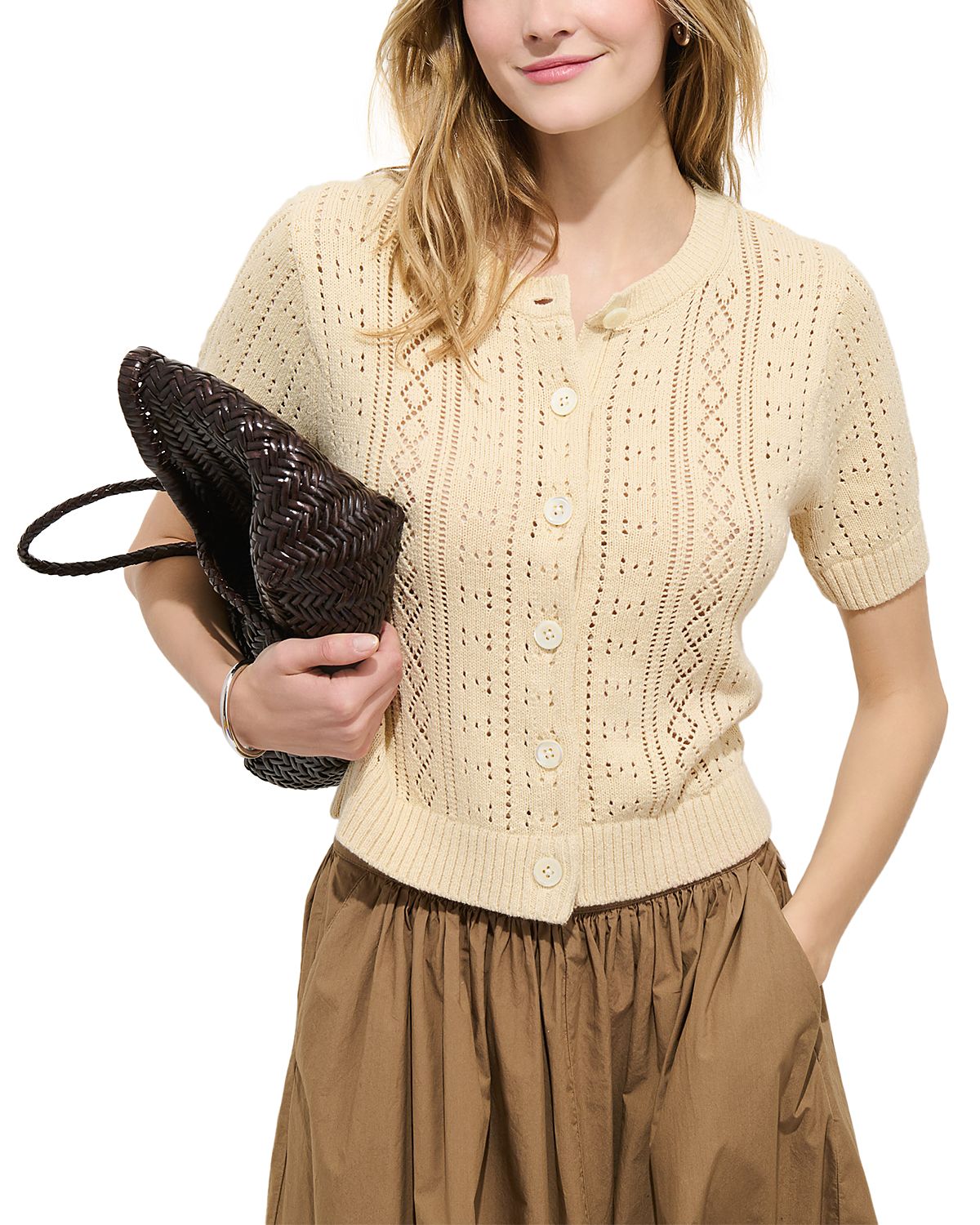 Alex Mill Elle Pointelle Cardigan