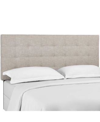 Modway Paisley Tufted Upholstered Linen Fabric Headboard, California King