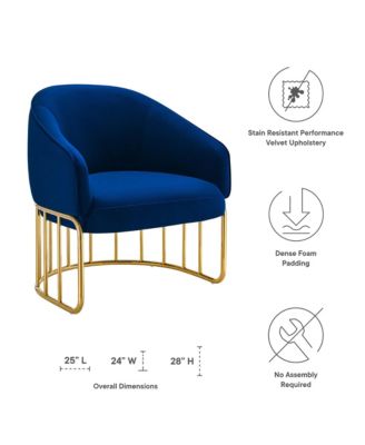 Legacy Performance Velvet Armchair