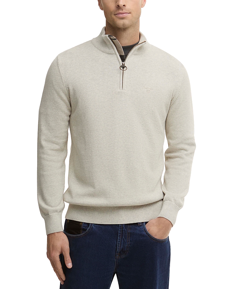 Barbour Half Zip Cotton Sweater