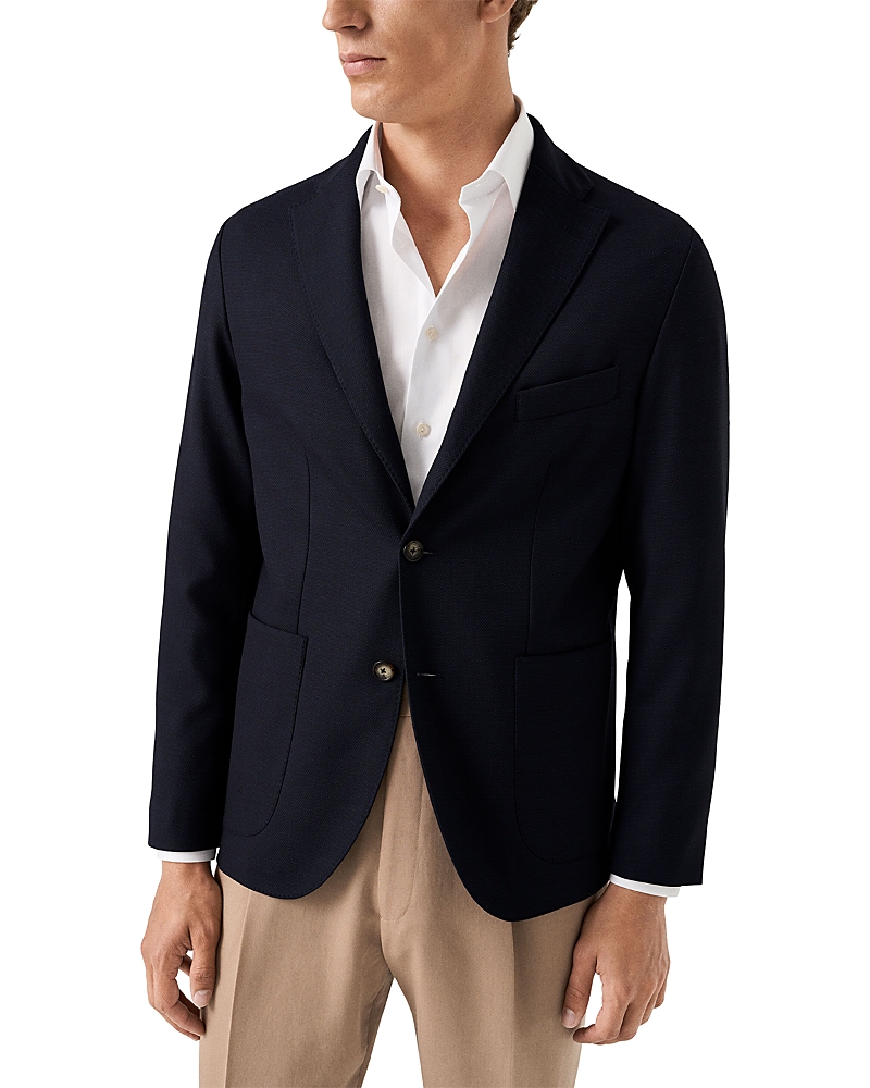 Eton Soft Wool Knit Suit Jacket
