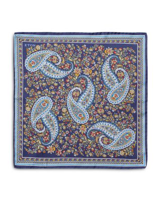 Paisley Silk Twill Pocket Square